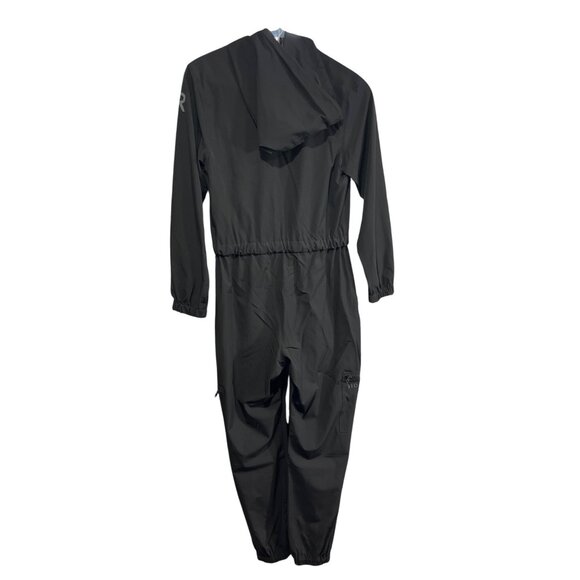 Black Biodegradable BioRomper W/ Zippered Pockets & Hood Size Small DH11 - Picture 2 of 8